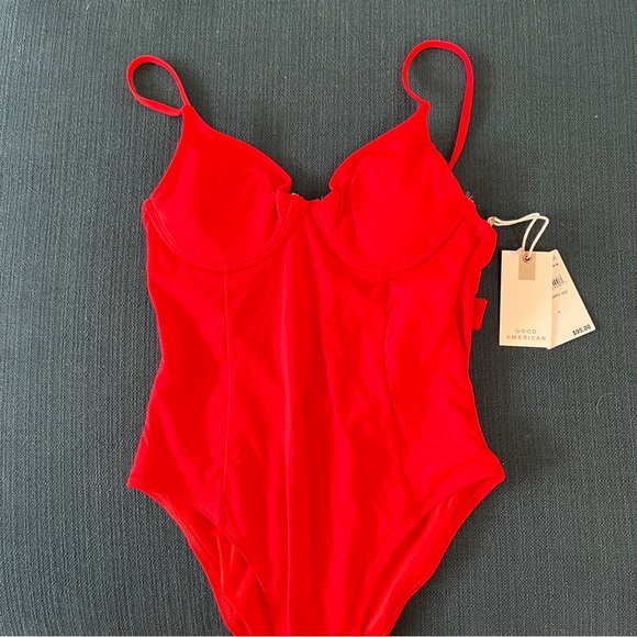 New Good American Showoff Underwire One Piece Swimsuit - Picture 4 of 5